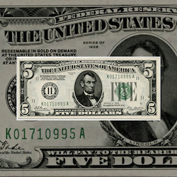 Small Size $5 Federal Reserve Notes