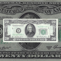 Small Size $20 Federal Reserve Notes 