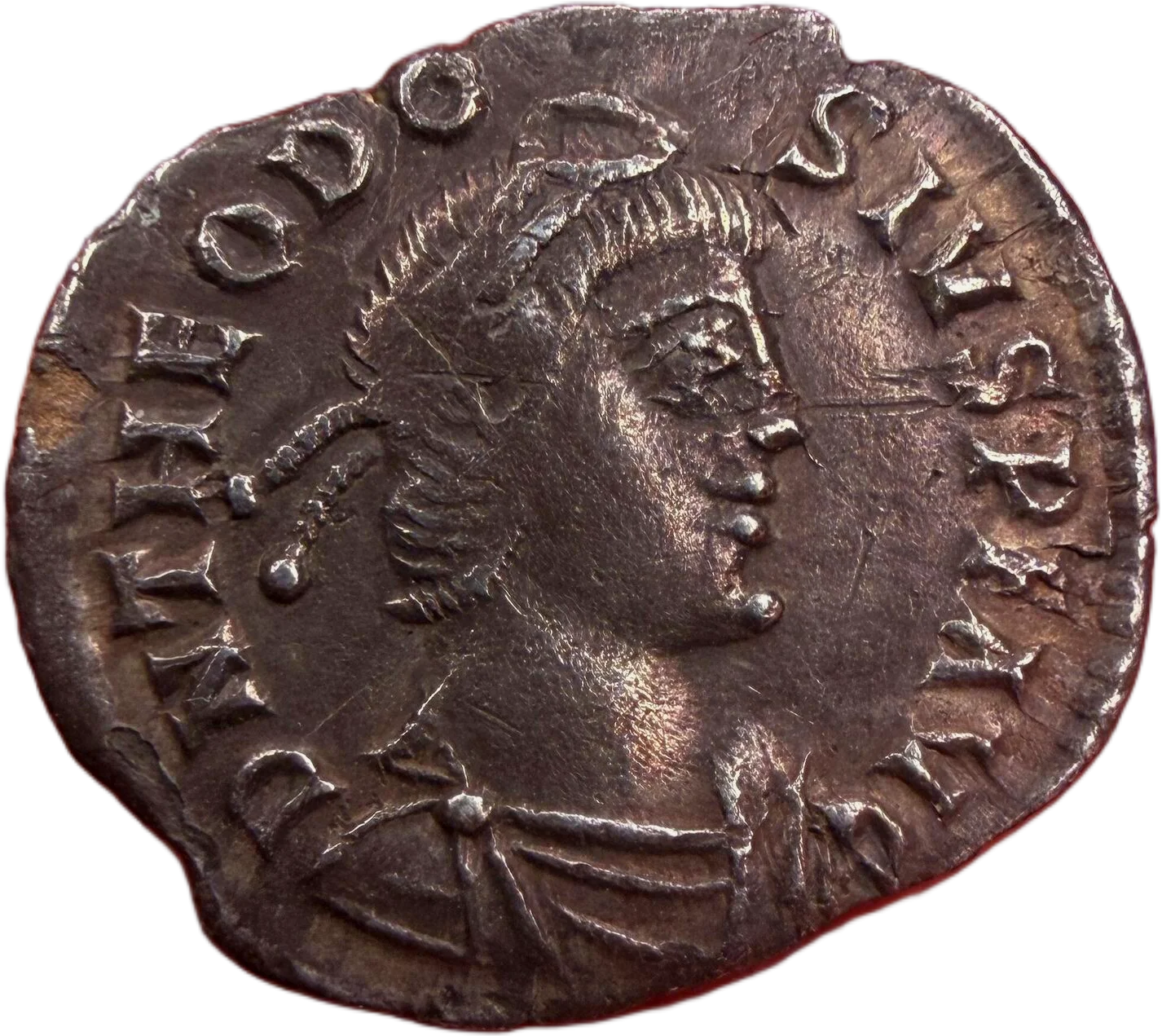 Theodosius I ‘the Great’, AR Siliqua VF