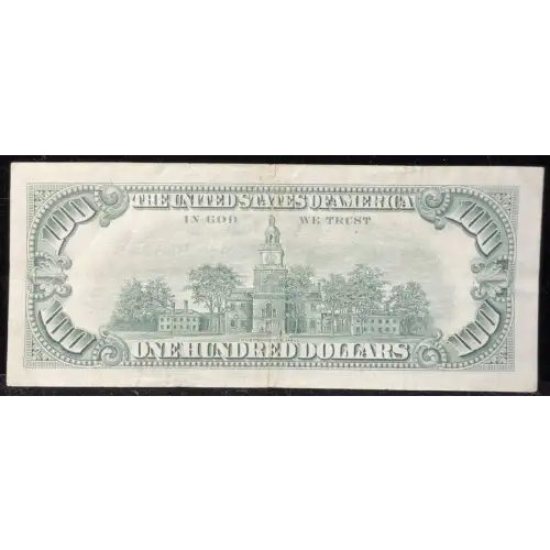 $100 1966 red seal. Small Legal Tender Notes 1550 (2)
