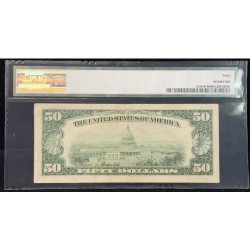 $50 1950-B. blue-Green seal. Small Size $50 Federal Reserve Notes 2109-B* (3)