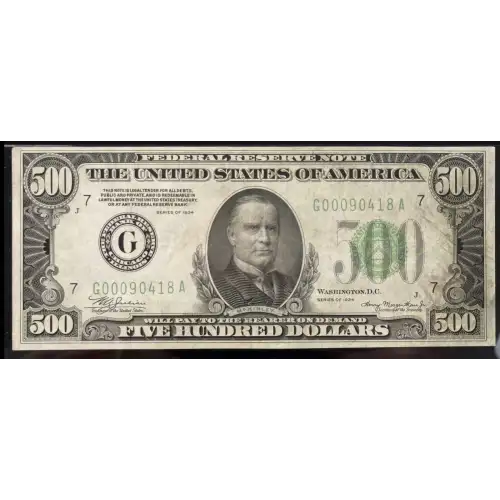 $500 1934  High Denomination Notes 2201-G (2)