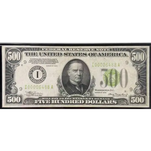 $500 1934  High Denomination Notes 2201-I (4)