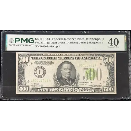 $500 1934  High Denomination Notes 2201-I (3)