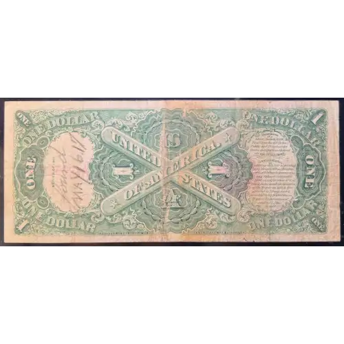 $1 1917 Small Red, scalloped Legal Tender Issues 36 (2)
