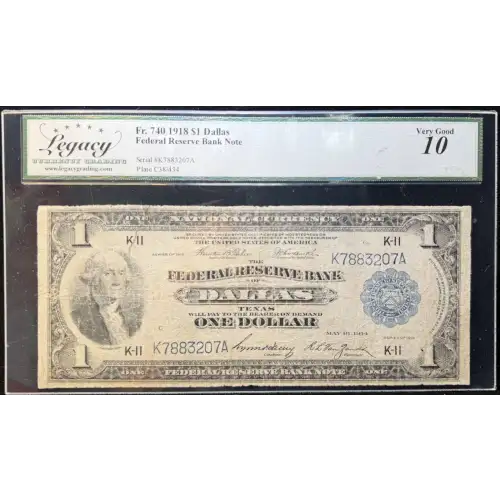 $1 1918  Federal Reserve Bank Notes 740 (3)