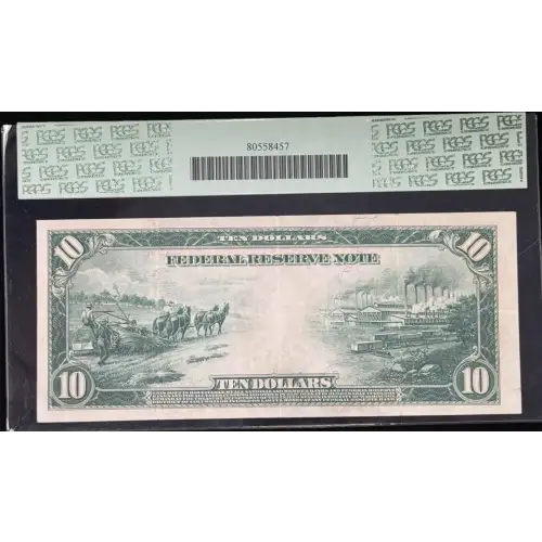 $10 1914 Blue Seal Federal Reserve Notes 942 (4)