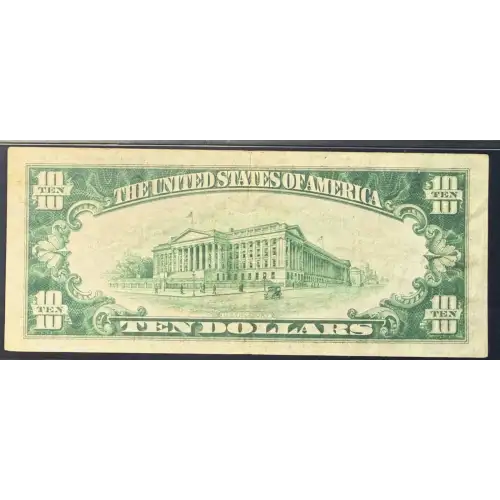 $10 1928 Gold Seal Small Size Gold Certificates 2400