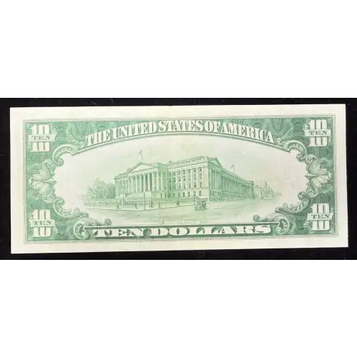 $10 1928 Gold Seal Small Size Gold Certificates 2400