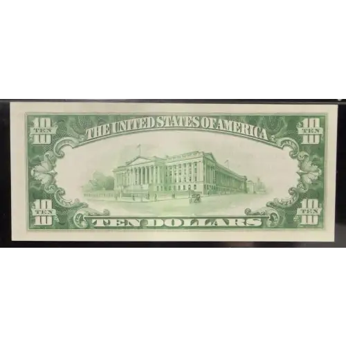 $10 1929 small brown seal. Small National Bank Notes 1801-2 (2)