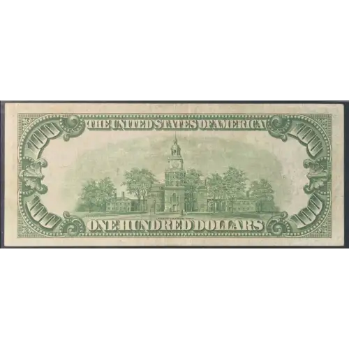 $100 1928  Small Size $100 Federal Reserve Notes 2150-J (2)