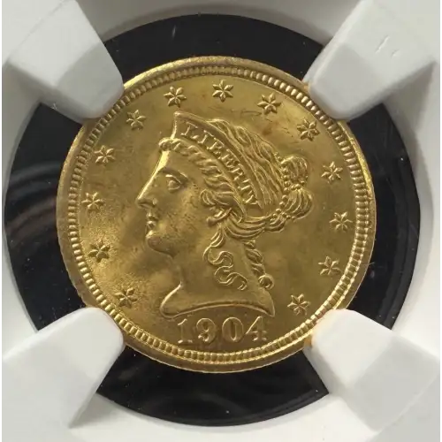 1904 $2.50 Gold Liberty Head Quarter Eagle NGC MS-65