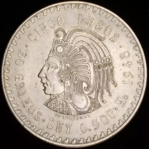 1947-1948 - Mexican 5 Pesos
