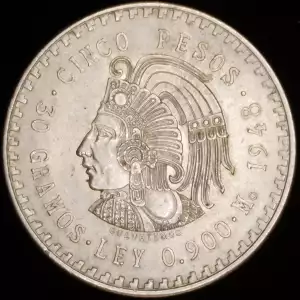 1947-1948 - Mexican 5 Pesos