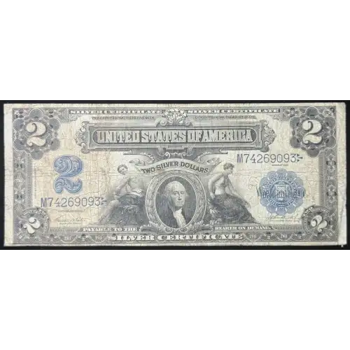 $2 1899 Blue Silver Certificates 256
