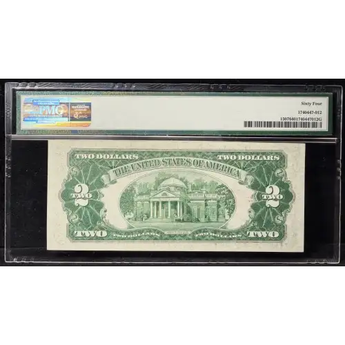 $2 1928-F red seal. Small Legal Tender Notes 1507