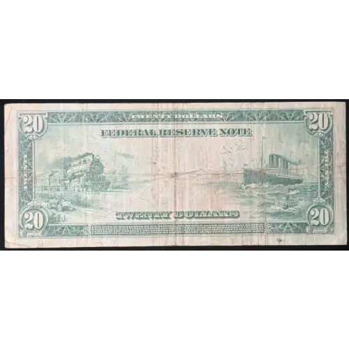 $20 1914 Blue Seal Federal Reserve Notes 1002 (2)
