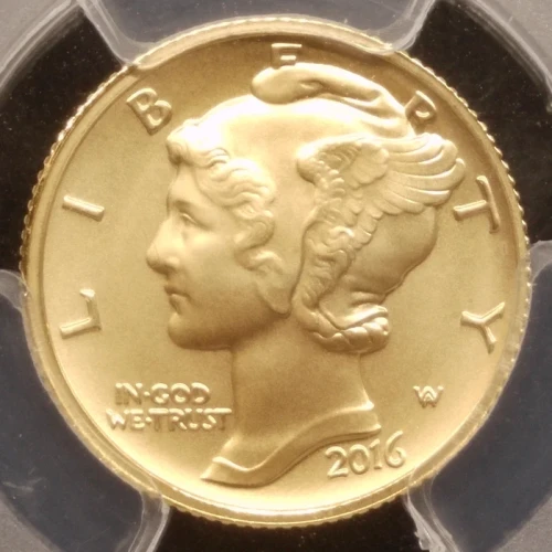 2016 Centennial Series - 10C Mercury Dime - SP70 PCGS Certified