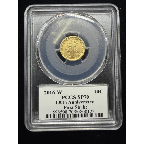 2016 Centennial Series - 10C Mercury Dime - SP70 PCGS Certified (4)
