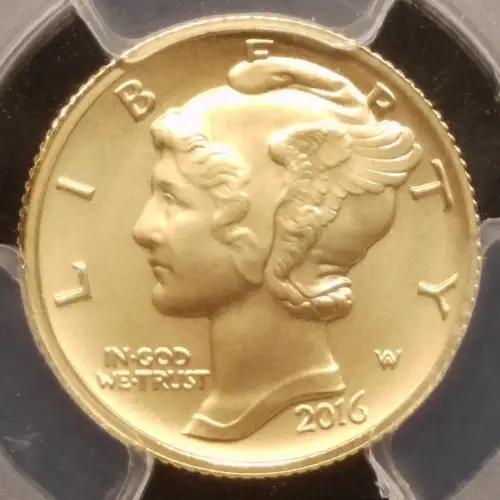 2016 Centennial Series - 10C Mercury Dime - SP70 PCGS Certified