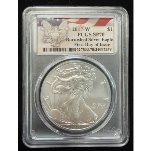 2017-W $1 Burnished Silver Eagle First Day of Issue First Day of Issue (4)