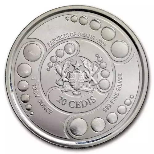 2023 Republic of Ghana 1 oz Silver Space Alien (2)