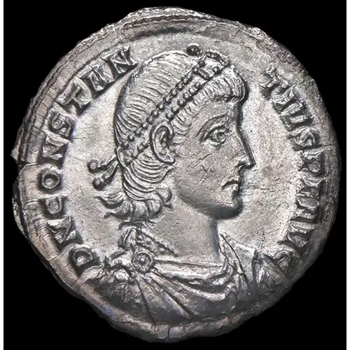 337-361 Constantius II, AR Heavy Siliqua Good VF (3)