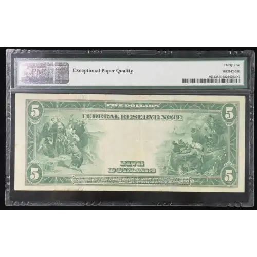 $5 1914 Blue Seal Federal Reserve Notes 863A (3)