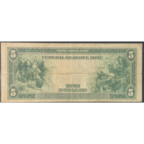 $5 1914 Blue Seal Federal Reserve Notes 863A (2)