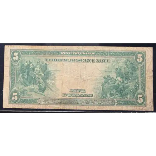 $5 1914 Blue Seal Federal Reserve Notes 880 (3)