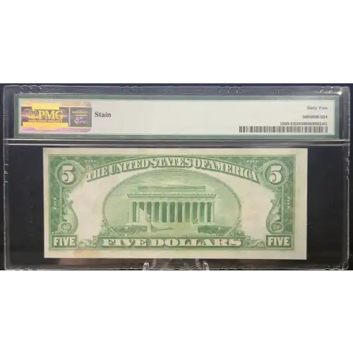 $5 1928 Green seal Small Size $5 Federal Reserve Notes 1950-E (7)