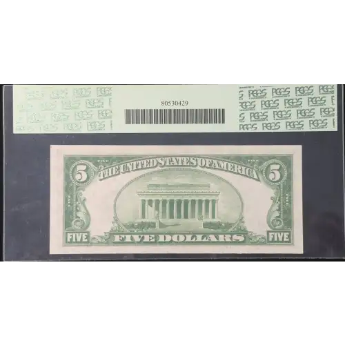 $5 1934 blue seal. Small Silver Certificates 1650 (3)