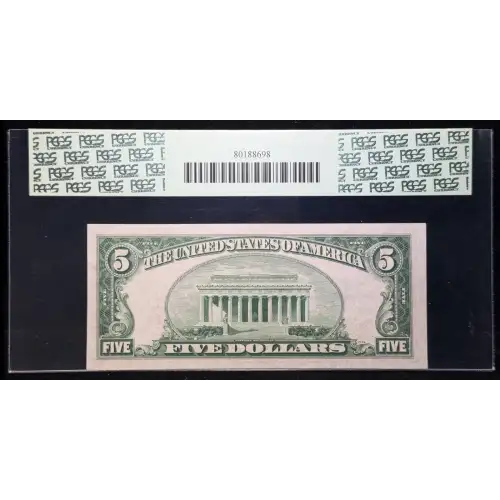 $5 1953 blue seal. Small Silver Certificates 1655*