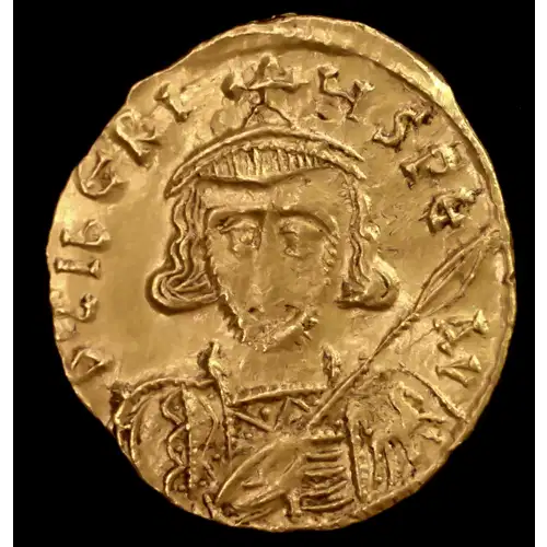 698-705 Tiberius III 'Apsimar', AV Tremissis Good VF