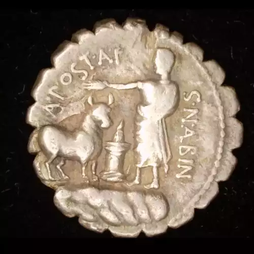 A. Postumius Albinus, AR Denarius