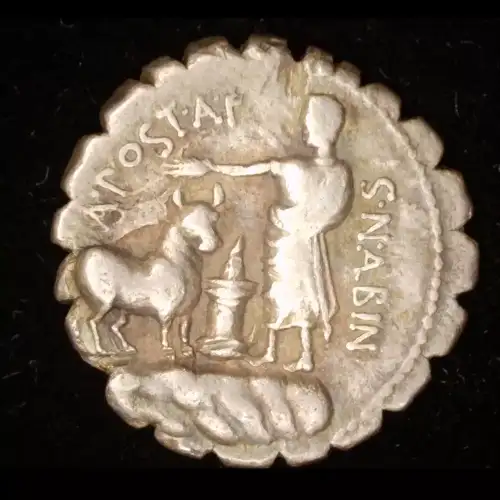 A. Postumius Albinus, AR Denarius