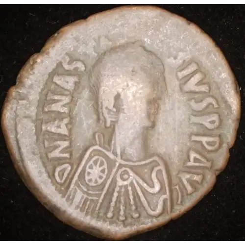 Anastasius I 'Dicorus', AE Follis