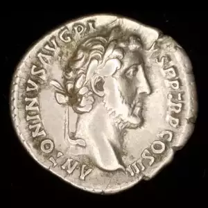 Antoninus Pius w/ Marcus Aurelius, AR Denarius