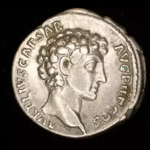 Antoninus Pius w/ Marcus Aurelius, AR Denarius