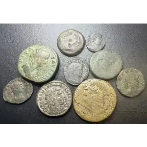 Assorted Roman Imperial, 9 AE Coin Lot