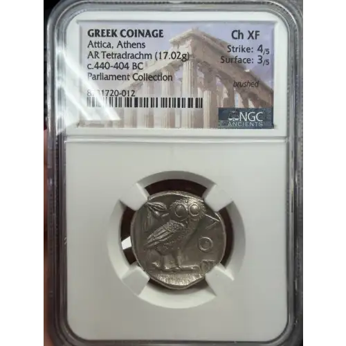 Athens, AR Tetradrachm NGC Ch XF 4/5 3/5 (3)