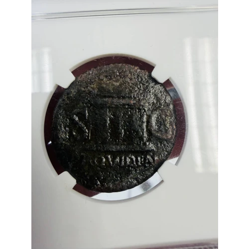 Augustus (Posthumous, under Tiberius), AE As NGC Certified (6)