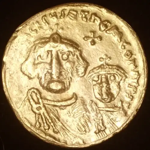 Byzantine AV Solidus Heraclius & Her.Constantine