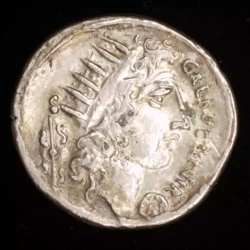 C. Coelius Caldus, Fourrée Denarius