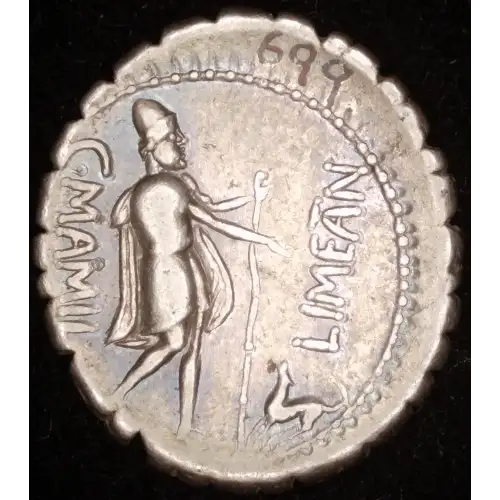 C. Mamilius Limetanus, AR Serrate Denarius