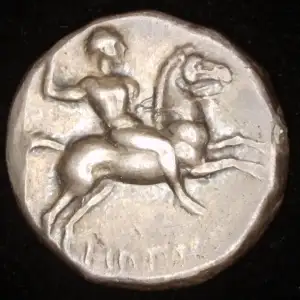 Calabria, Tarentum, AR Didrachm