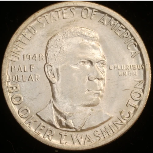 Classic Commemorative Silver--- Booker T. Washington Memorial 1946-1951-Silver- 0.5 Dollar