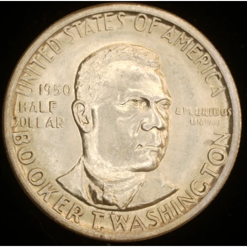 Classic Commemorative Silver--- Booker T. Washington Memorial 1946-1951-Silver- 0.5 Dollar