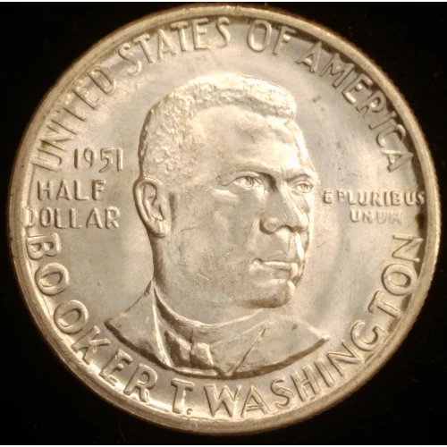 Classic Commemorative Silver--- Booker T. Washington Memorial 1946-1951-Silver- 0.5 Dollar