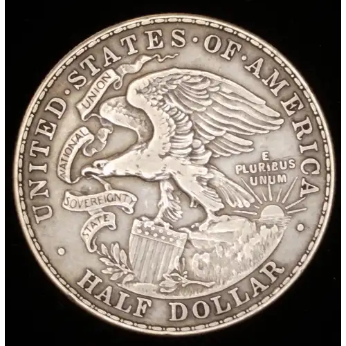 Classic Commemorative Silver--- Illinois Centennial 1918 -Silver- 0.5 Dollar